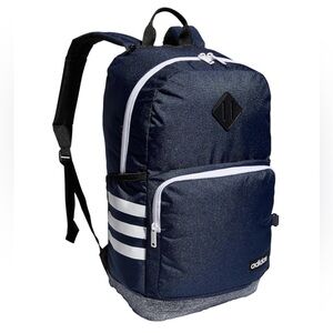 NWT Adidas 3-Stripe Classic Backpack- Navy and White